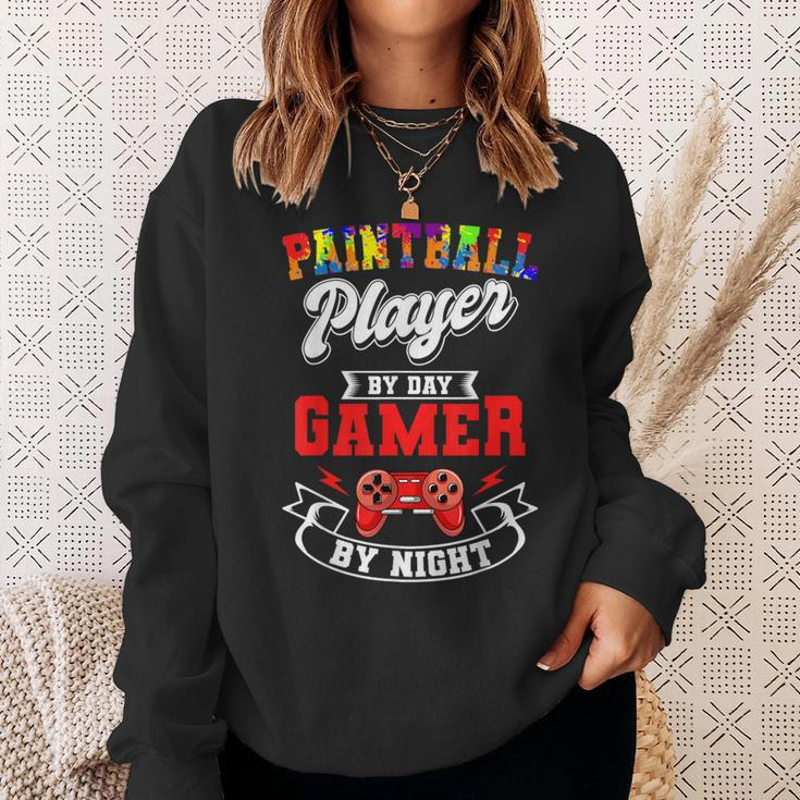 Paintball Paintballer Video Gamer Shooting Team Sport Master Sweatshirt Gifts for Her