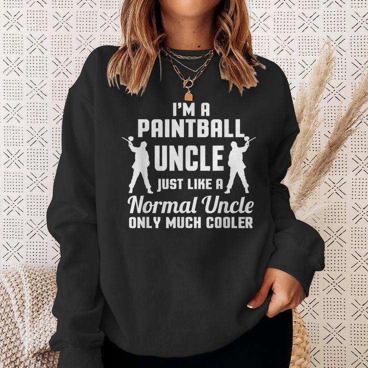 Paintball Uncle Player Paint Balling Woodsball FanSweatshirt Gifts for Her