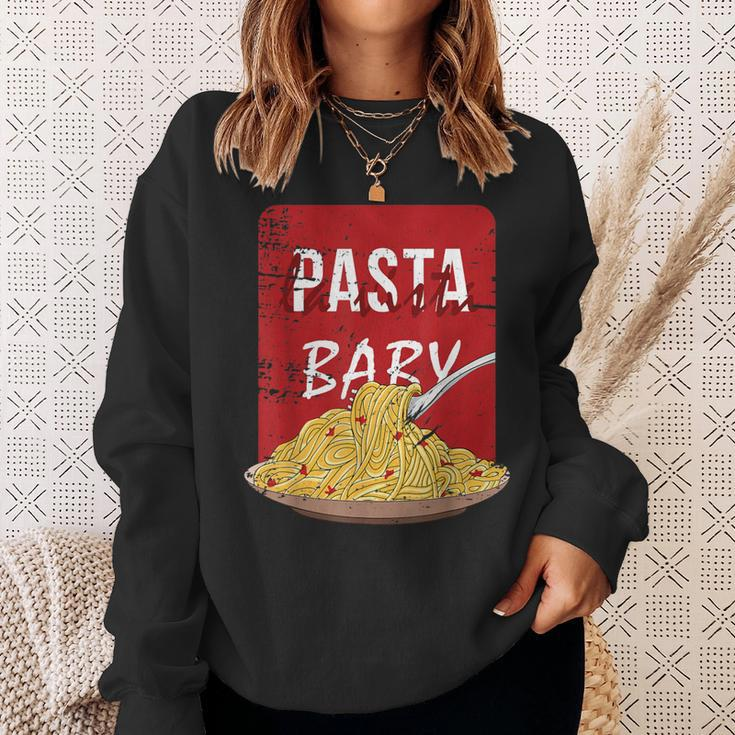 Pasta La Vista Baby Spaghetti Plate Sweatshirt Gifts for Her