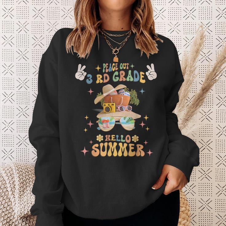Peace Out 3Rd Grade Hello Summer Sweatshirt Gifts for Her