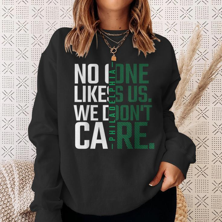 Philadelphia They Don't Likes Us We Don't Care Philly Fan Sweatshirt Gifts for Her
