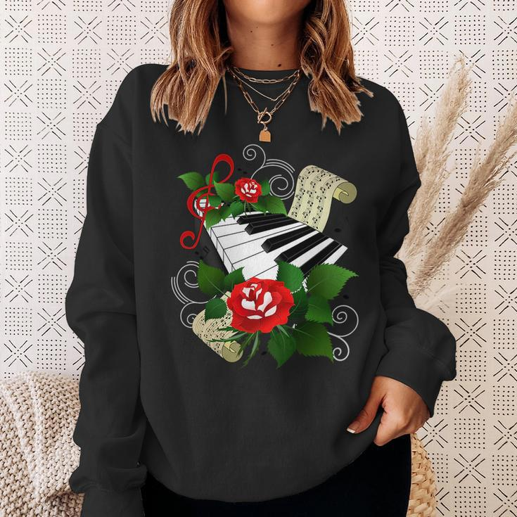 Piano Keyboard Piano Funny Gifts Sweatshirt Gifts for Her