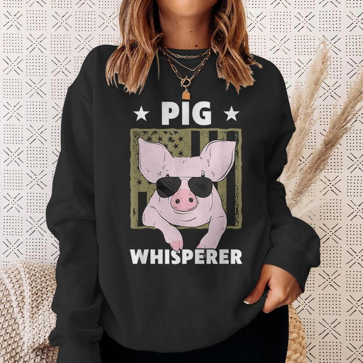 Pig Whisperer Pig Design For Men Hog Farmer Sweatshirt Gifts for Her