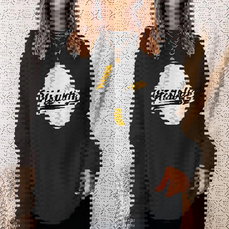 Pittsburgh Baseball Vintage Pride Love City Sweatshirt Gifts for Her