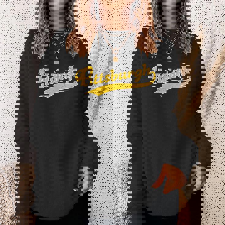 Pittsburgh | Vintage Look Pittsburgh Pride Sweatshirt Gifts for Her