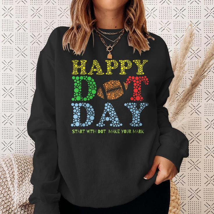 Polka Dot Football Lover Player Happy International Dot Day Sweatshirt Gifts for Her