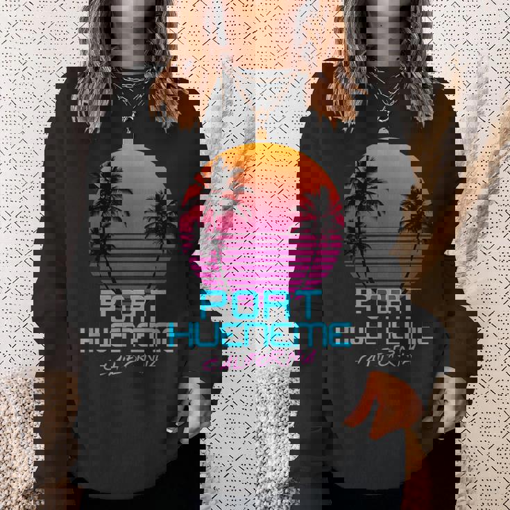 Port Hueneme California Retro 80S Sweatshirt Gifts for Her