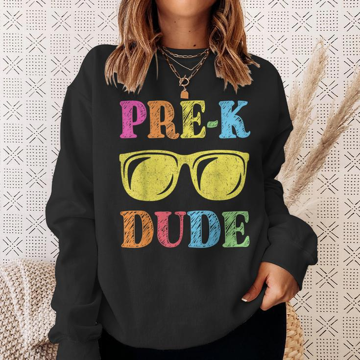 Pre-K Dude Back To School First Day Of Preschool Sweatshirt Gifts for Her