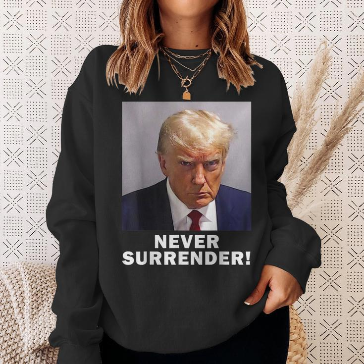 President Legend Trump 2024 Hot Never Surrender Sweatshirt Gifts for Her