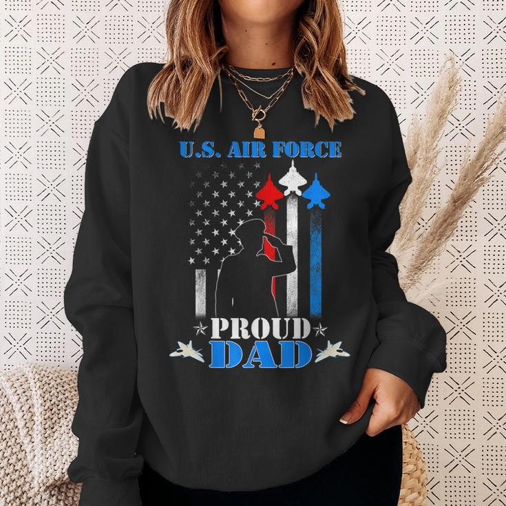 Pride Military Family Proud Dad Us Air Force Sweatshirt Gifts for Her