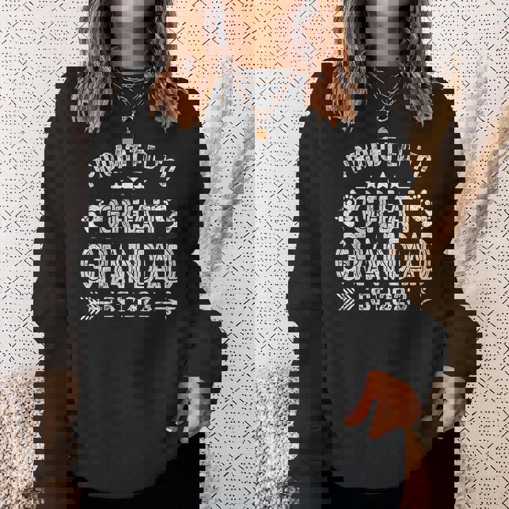 Promoted To Great Grandad Est2023 Vintage New Dad Funny Gifts For Dad Sweatshirt Gifts for Her Promoted To Great Grandad Est2023 Vintage New Dad Funny Gifts For Dad Sweatshirt Gifts for Her