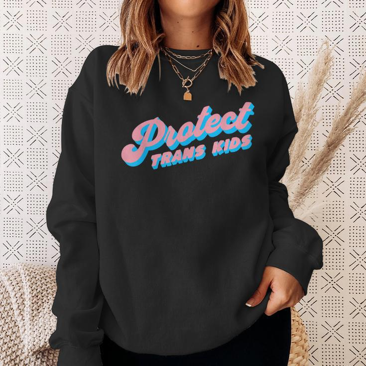 Protect Trans Kids Lgbt Pride Queer Sweatshirt Gifts for Her