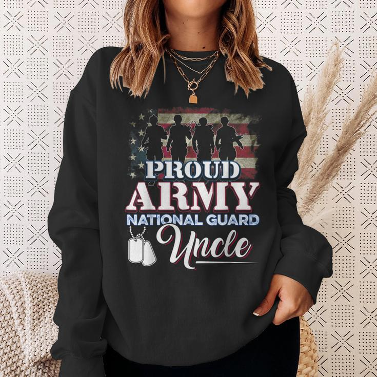 Proud Army National Guard Uncle Veteran Sweatshirt Gifts for Her