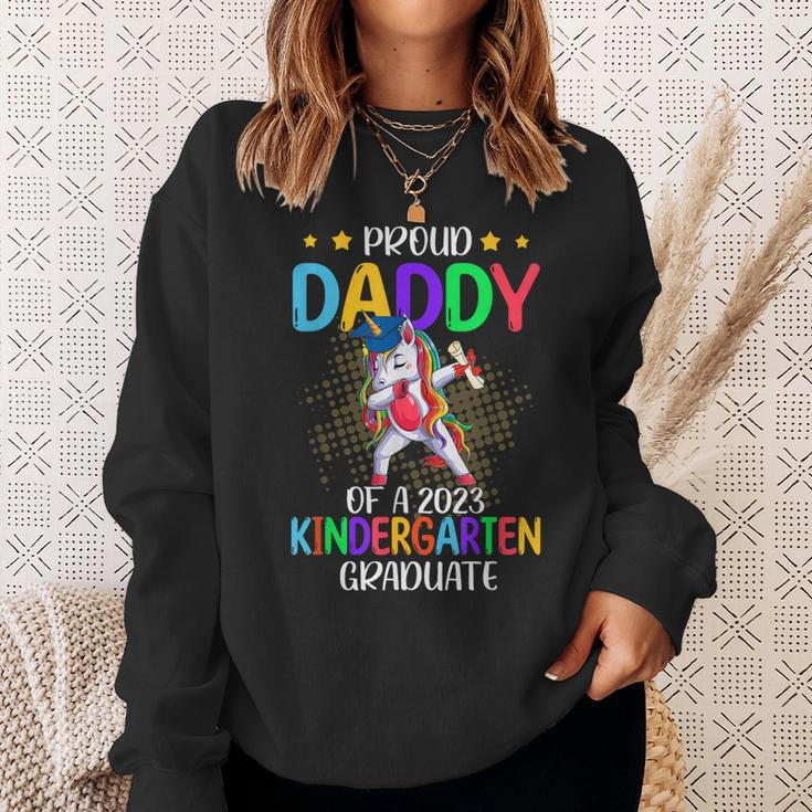 Proud Daddy Of A 2023 Kindergarten Graduate Unicorn Gift Sweatshirt Gifts for Her