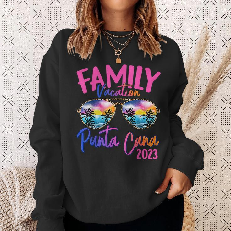 Punta Cana Dominican 2023 Sunglasses Theme Family Vacation Sweatshirt Gifts for Her
