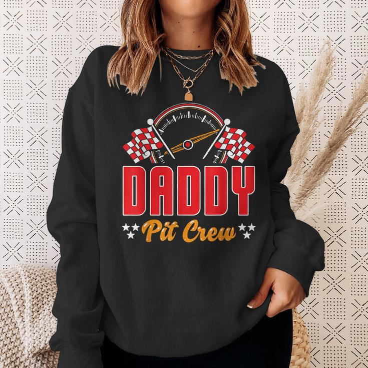 Race Car Birthday Party Matching Family Daddy Pit Crew Sweatshirt Gifts for Her