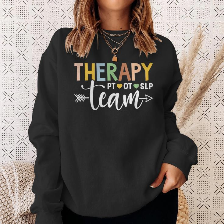 Therapy Team Pt Ot Slp Rehab Squad Therapist Motor Team Sweatshirt Gifts for Her