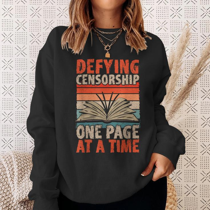 Read Banned Books Defying Censorship Banned Books Sweatshirt Gifts for Her