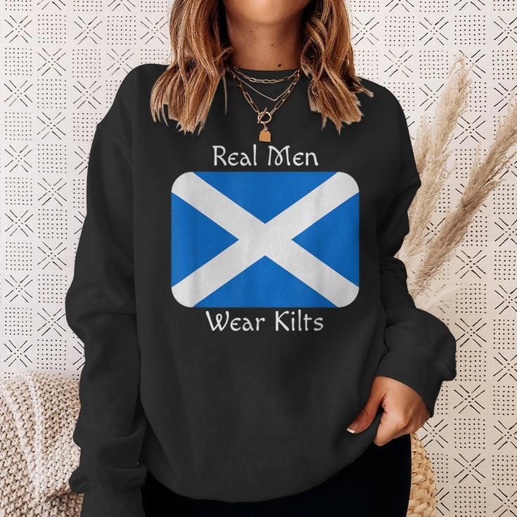 Real Men Wear Kilts Celtic Pride Sweatshirt Gifts for Her