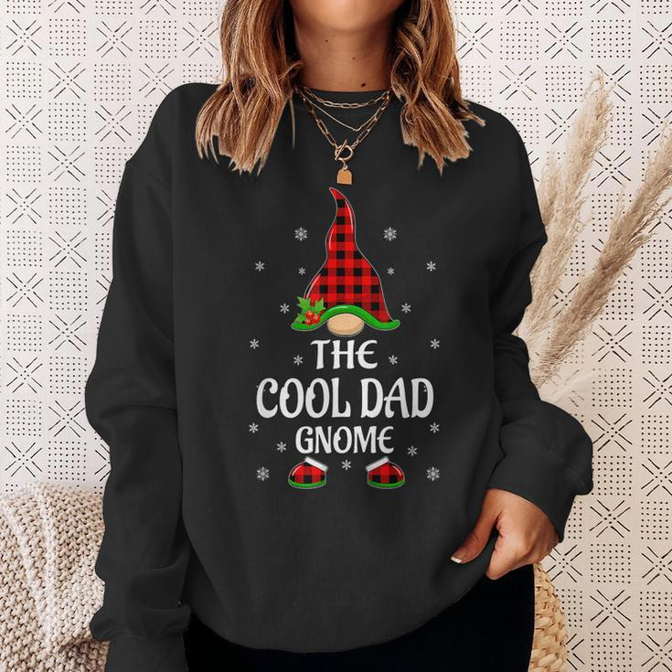 Red Buffalo Plaid Matching The Cool Dad Gnome Christmas Sweatshirt Gifts for Her