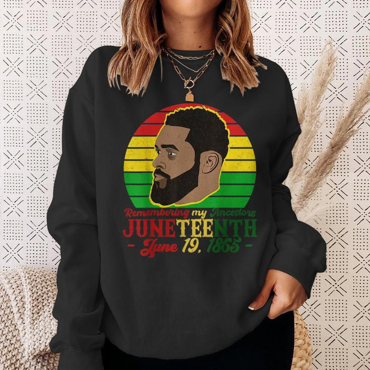 Remembering My Ancestors Celebrate Junenth Black King Men Sweatshirt Gifts for Her