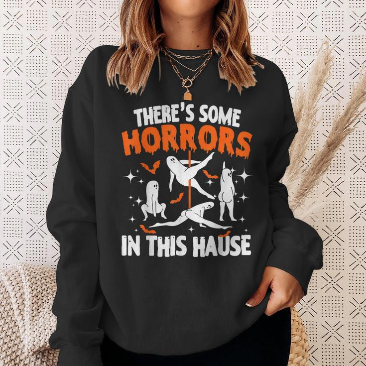 There's Some Horrors In This House Halloween Sweatshirt Gifts for Her