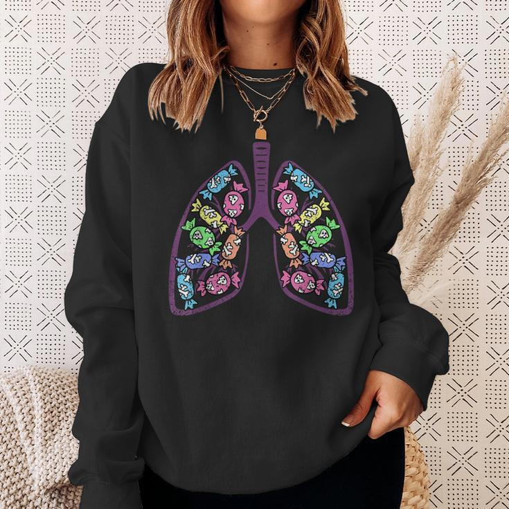 Respiratory Therapist Halloween Costume Candy Ghost Sweatshirt Gifts for Her