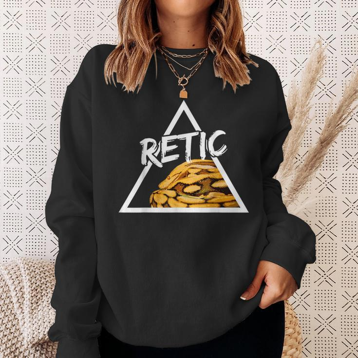 Retic Reticulated Python Snake Keeper Reptile Sweatshirt Gifts for Her
