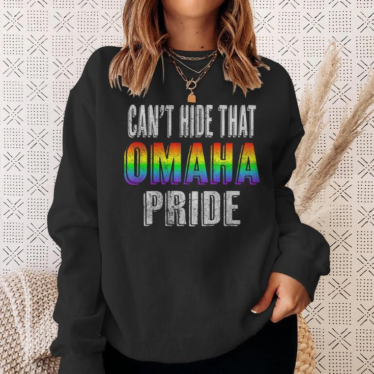 Retro 70S 80S Style Cant Hide That Omaha Gay Pride Sweatshirt Gifts for Her