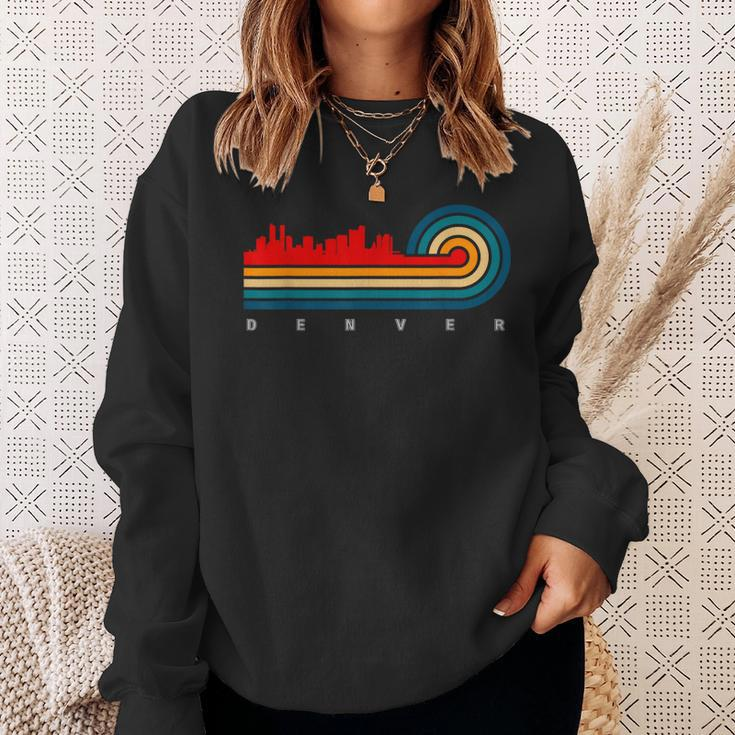 Retro City Of Denver Colorado Sweatshirt Gifts for Her