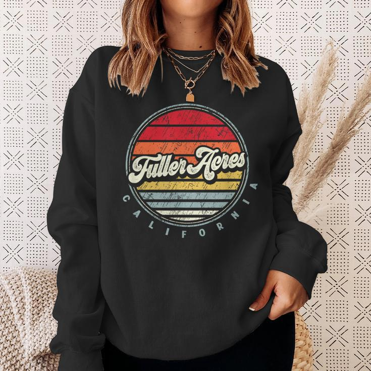 Retro Fuller Acres Home State Cool 70S Style Sunset Sweatshirt Gifts for Her