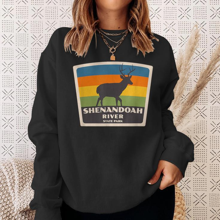 Retro Shenandoah River State Park Virginia Deer Va Souvenir Sweatshirt Gifts for Her