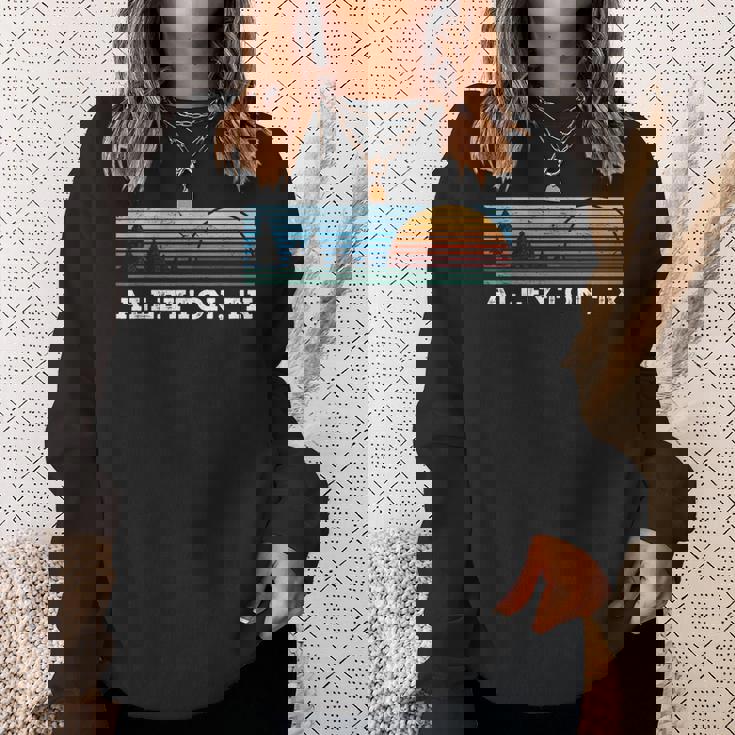 Retro Sunset Stripes Alleyton Texas Sweatshirt Gifts for Her Retro Sunset Stripes Alleyton Texas Sweatshirt Gifts for Her