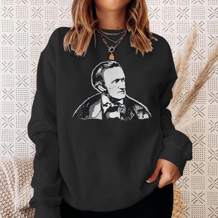 Richard Wagner Classical Composer Earbuds Sweatshirt Gifts for Her
