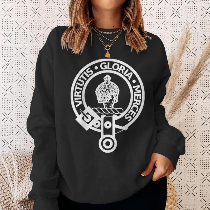Robertson Scottish Family Clan Name Crest Shield Sweatshirt Gifts for Her