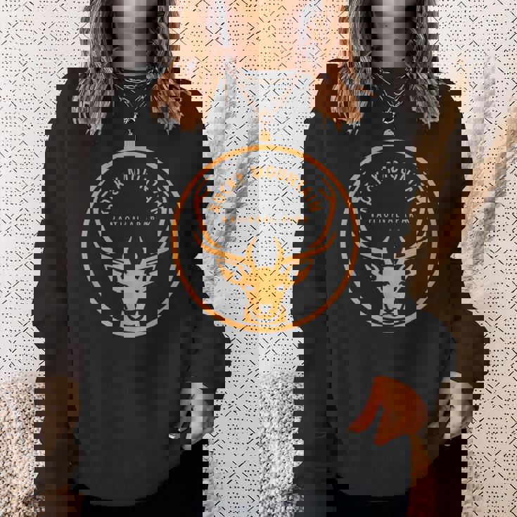 Rocky Mountain National Park Vintage Elk Souvenir Retro Sweatshirt Gifts for Her