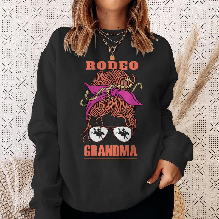 Rodeo Grandma Cowgirl Grandmother Horse Rider Rancher Women Sweatshirt Gifts for Her