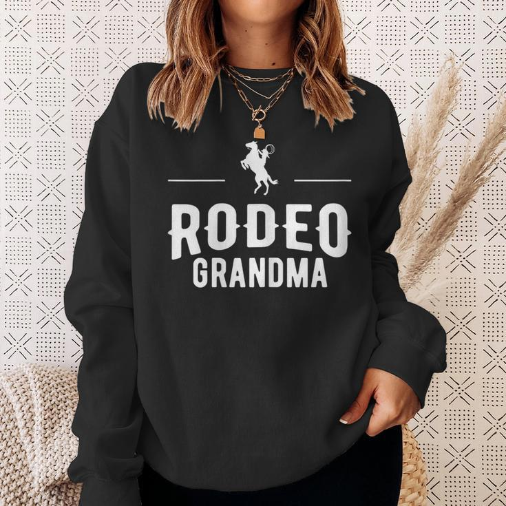 Rodeo Grandma Cowgirl Wild West Horsewoman Ranch Lasso Boots Gift For Womens Sweatshirt Gifts for Her
