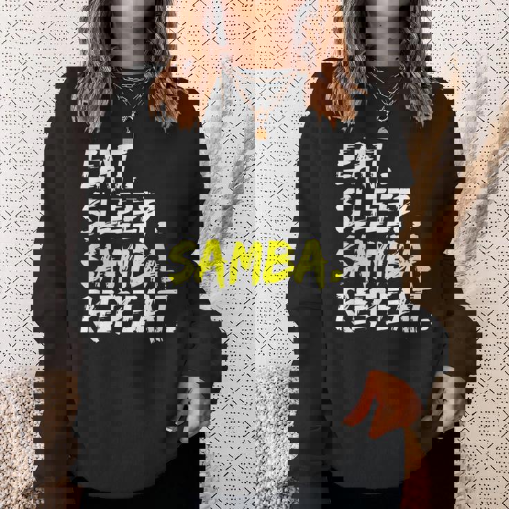 Samba Dancer Eat Sleep Samba Repeat Dance Partner Outfit Sweatshirt Gifts for Her