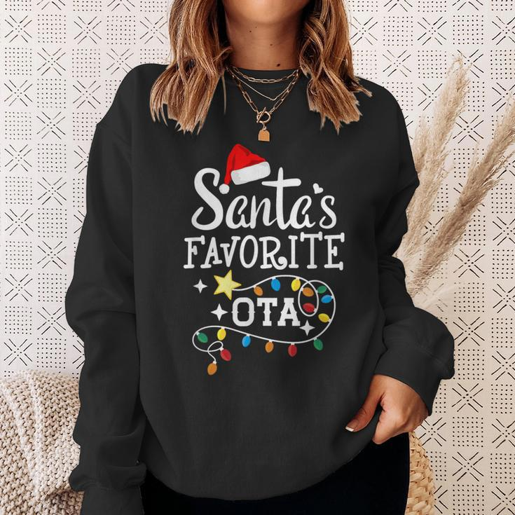 Santas Favorite Ota Christmas Occupational Therapy Assistant Sweatshirt Gifts for Her