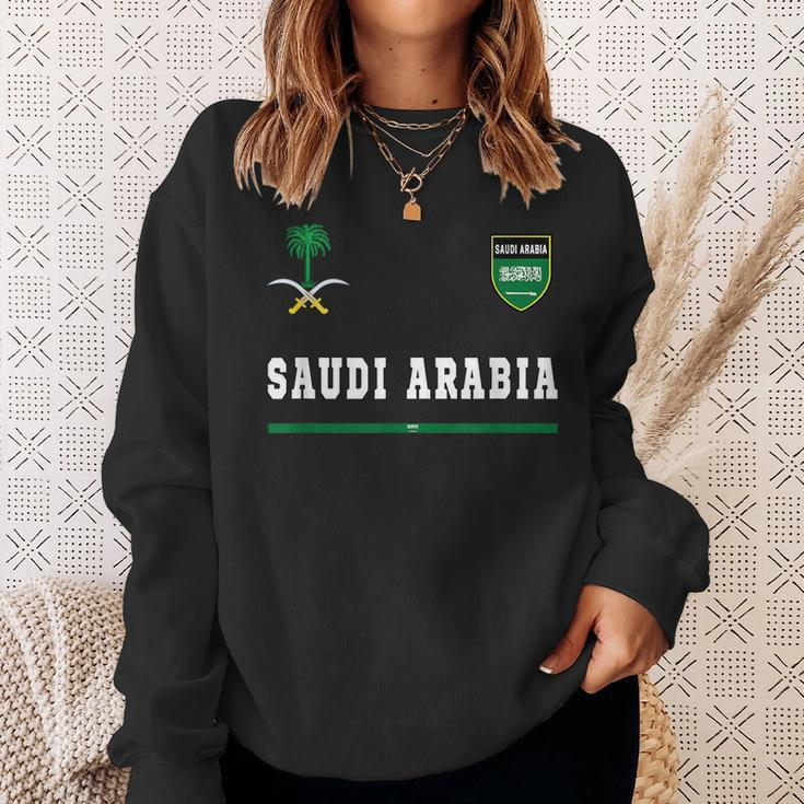 Saudi Arabia SportSoccer Jersey Flag Football Sweatshirt Gifts for Her