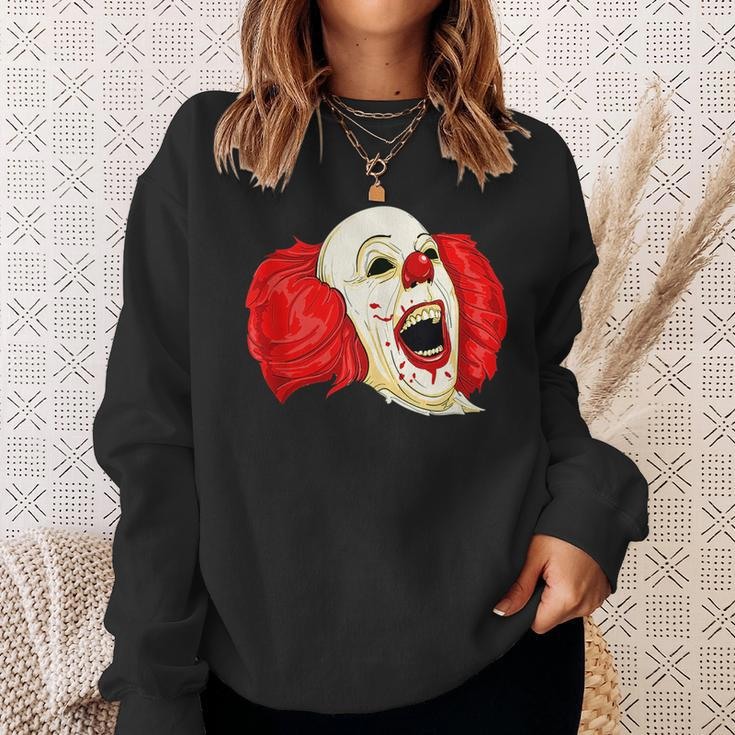 Scary Clown Famous Horror Gift Sweatshirt Gifts for Her