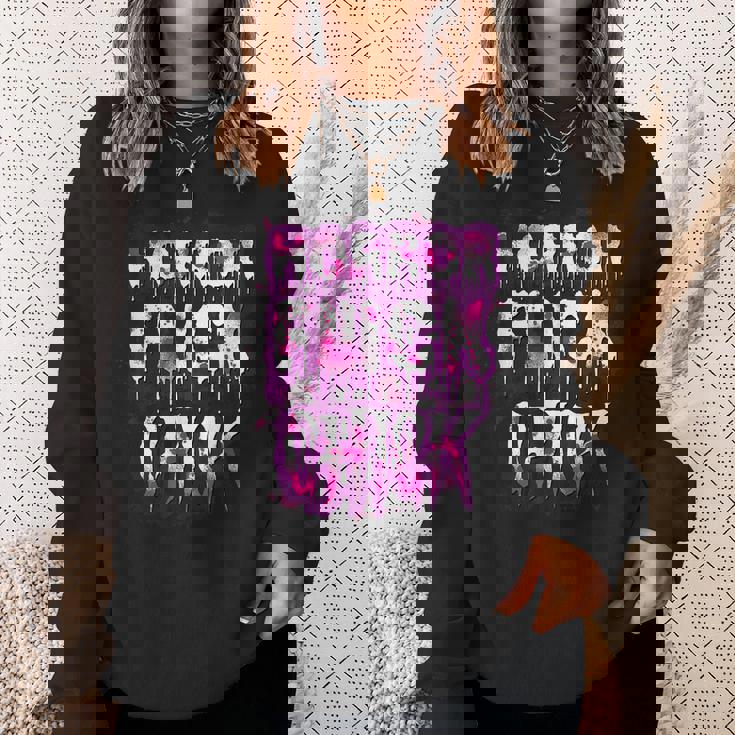 Scary Horror Movie Flick Chick Scary Sweatshirt Gifts for Her