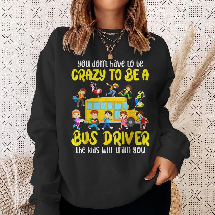 School Bus Driver Bus Driving Back To School First Day Sweatshirt Gifts for Her
