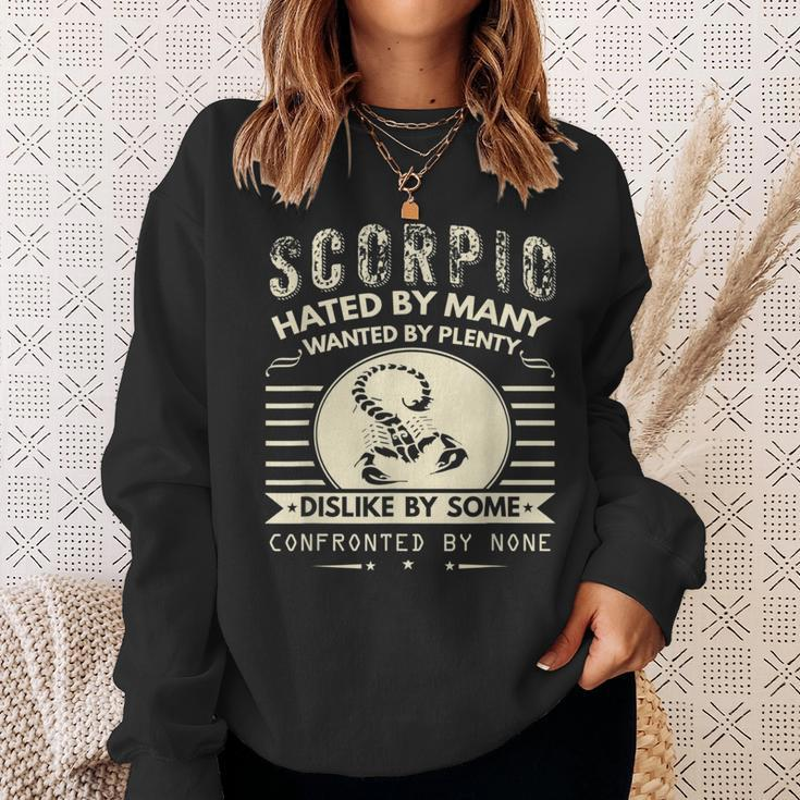 Scorpio Hated By Many Wanted By Plenty Sweatshirt Gifts for Her
