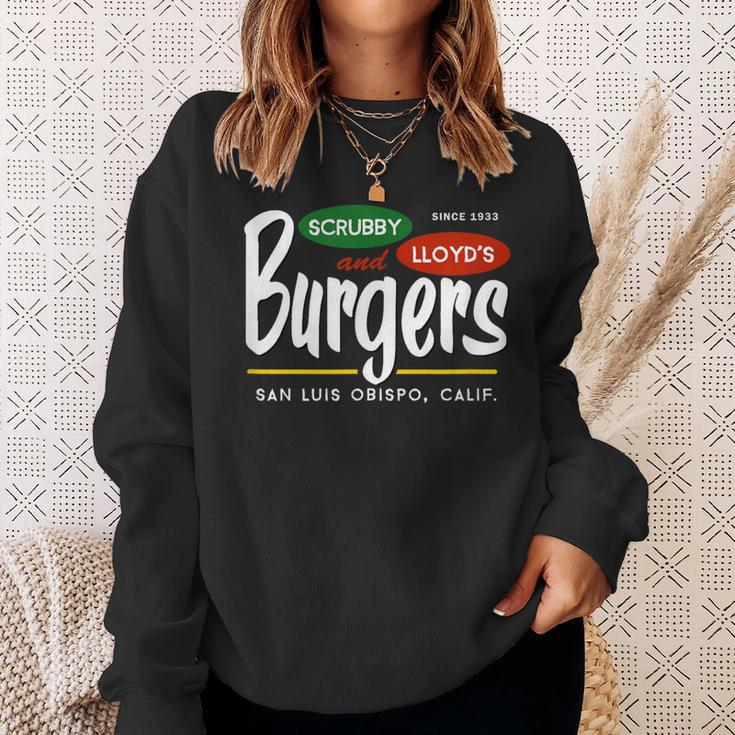 Scrubby & Lloyd's Burgers San Luis Obispo California Sweatshirt Gifts for Her