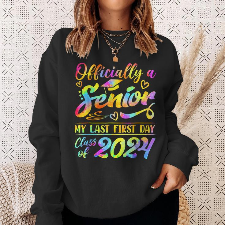 Senior Year 2024 Graduation Class Of 2024 My Last First Day Sweatshirt Gifts for Her