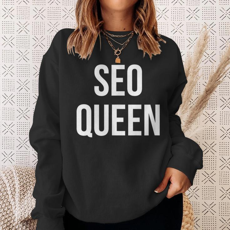 Seo Queen Search Engine Technology Professional Career Sweatshirt Gifts for Her