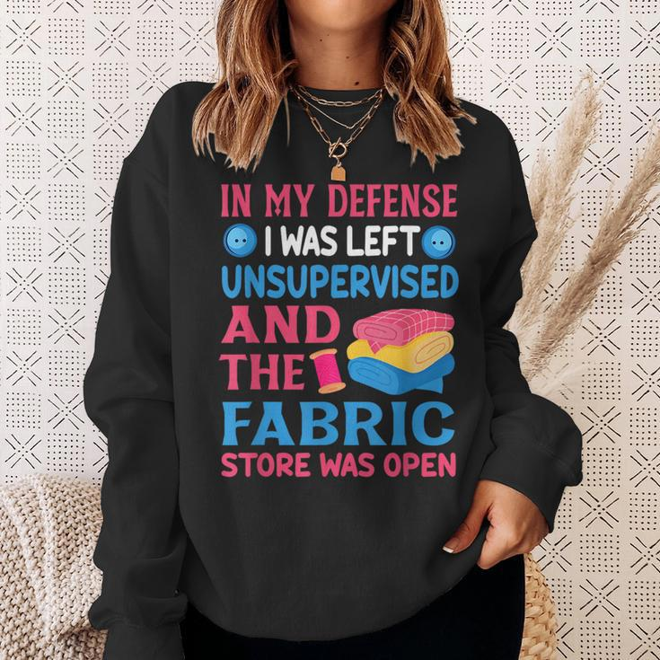 Sewing Quote Knitting Quilter Sew Craft Crafting Sweatshirt Gifts for Her