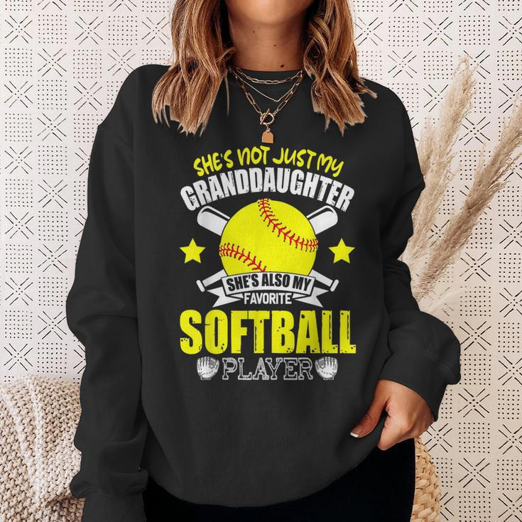 Shes Also My Favorite Softball Fathers Day Sweatshirt Gifts for Her